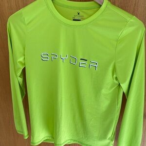 Spyder Kids Neon Green Rashguard